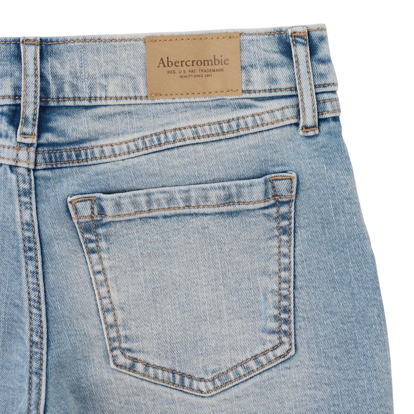 【110-170cm】  A&F(アバクロンビー&フィッチ) ハーフパンツ AFG LR MIDI DESTORY DENIM SHOR