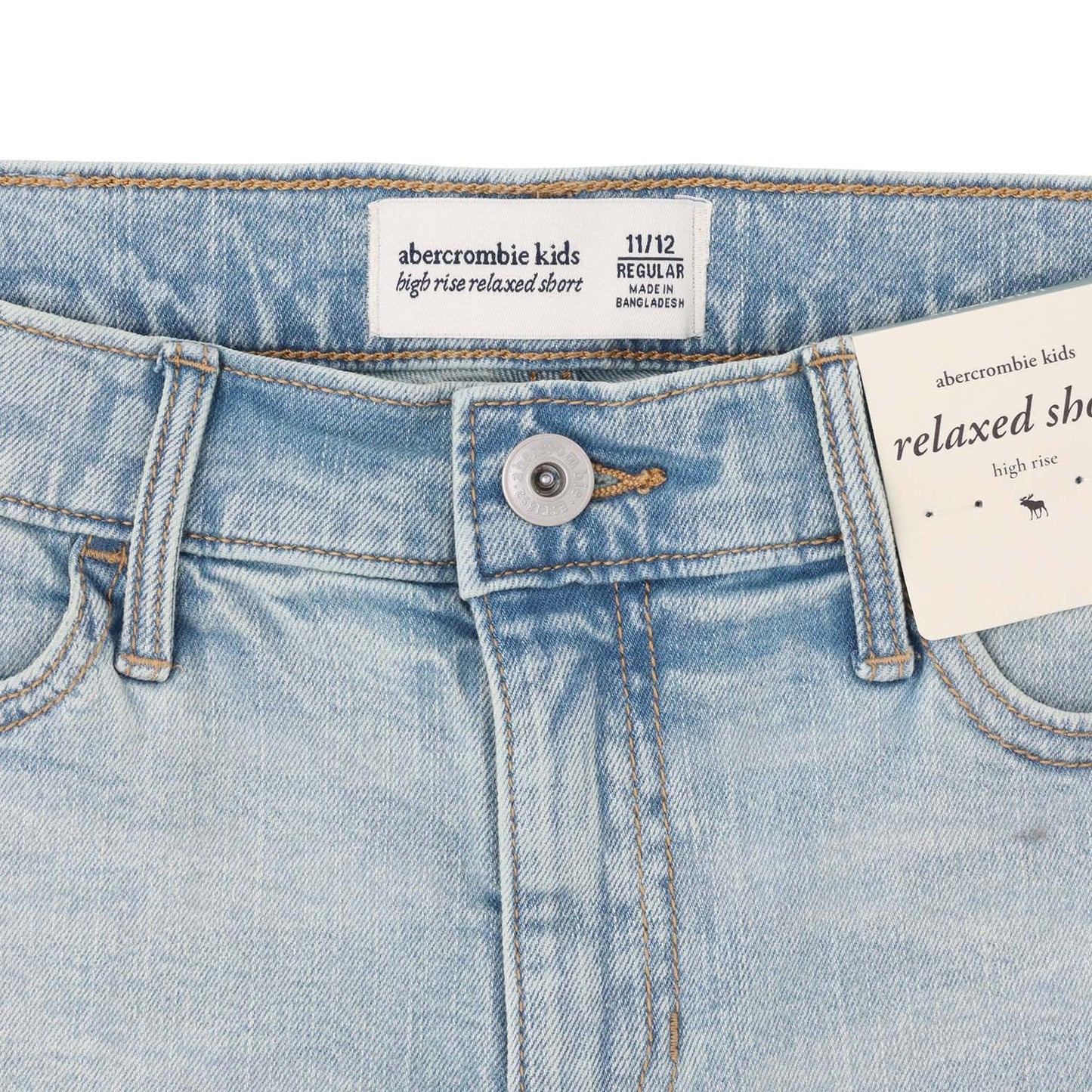 【110-170cm】  A&F(アバクロンビー&フィッチ) ハーフパンツ AFG HIGH RISE RELAXED DENIM SH