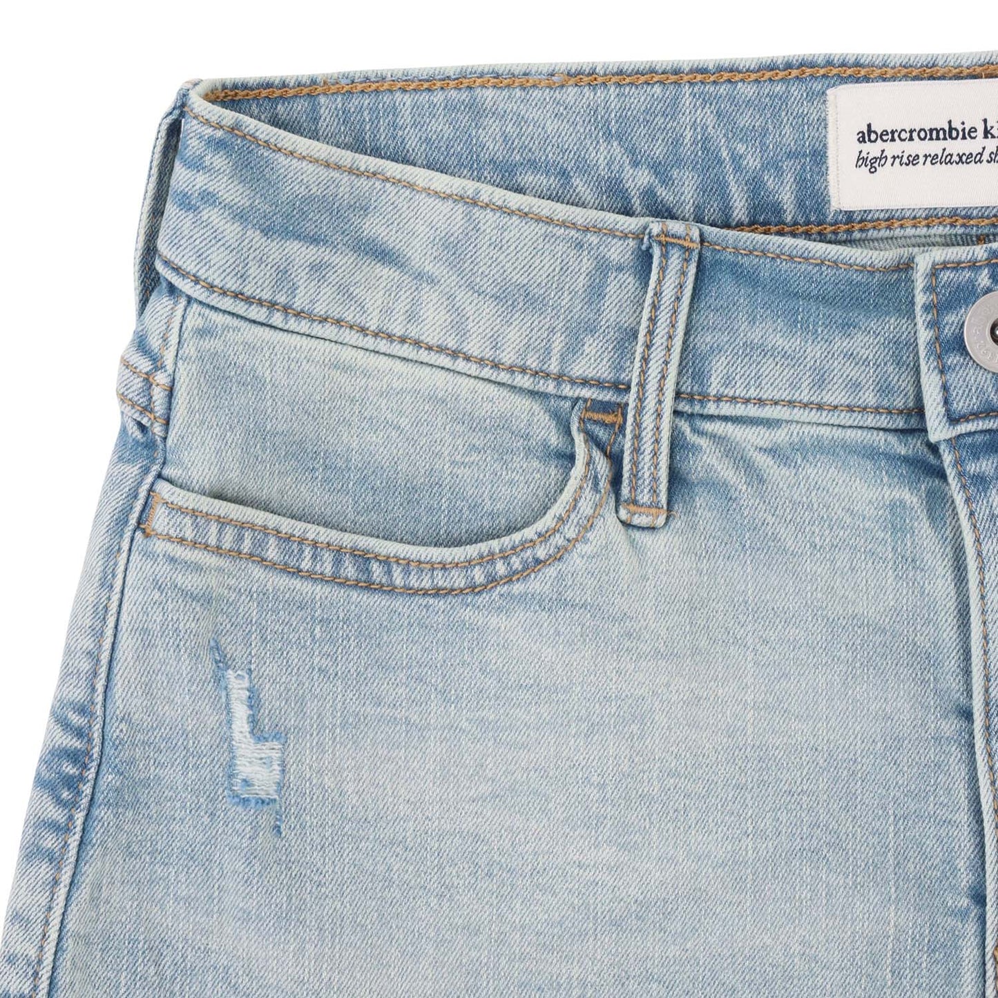 【110-170cm】  A&F(アバクロンビー&フィッチ) ハーフパンツ AFG HIGH RISE RELAXED DENIM SH