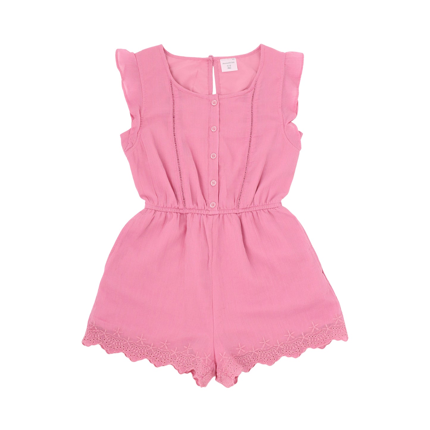 【110-170cm】  A&F(アバクロンビー&フィッチ) ロンパース AFG FLUTTER SLEEVE EYELET ROMP