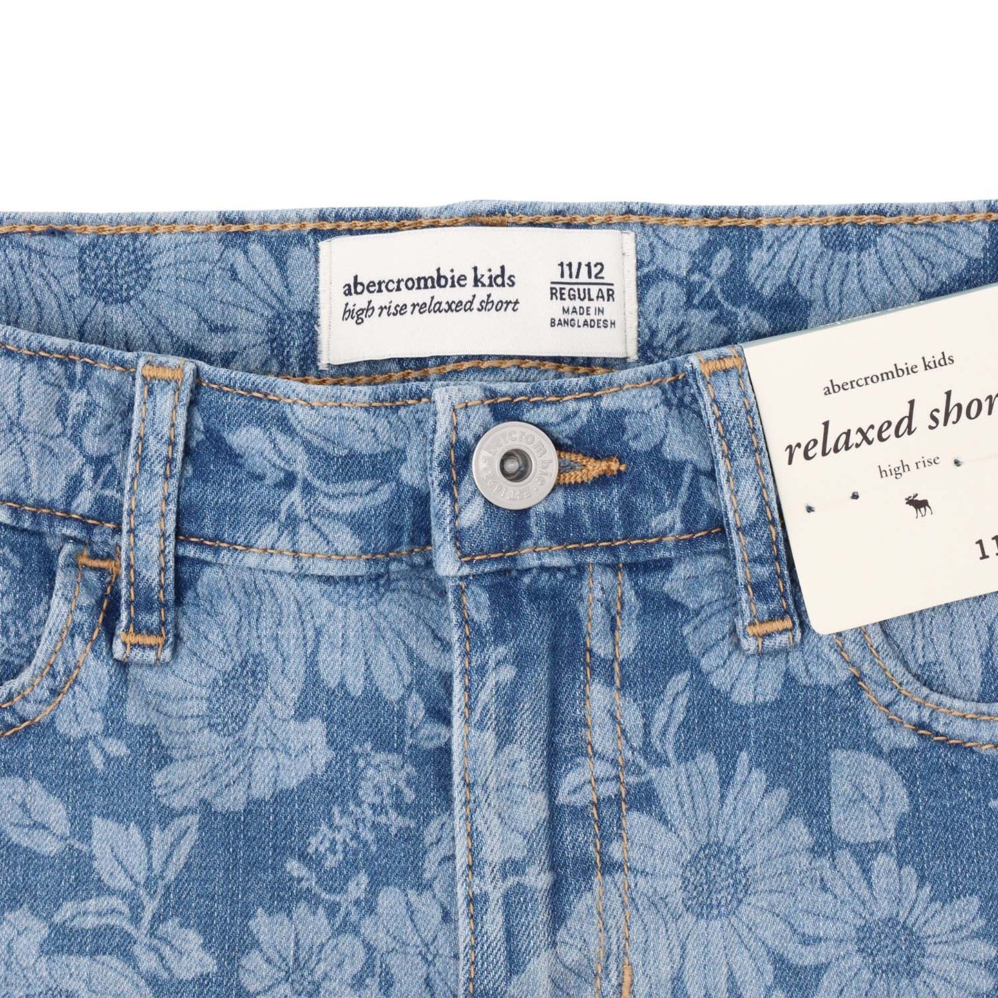 【110-170cm】  A&F(アバクロンビー&フィッチ) ハーフパンツ AFG HR RELAXED FLORAL DENIM SH