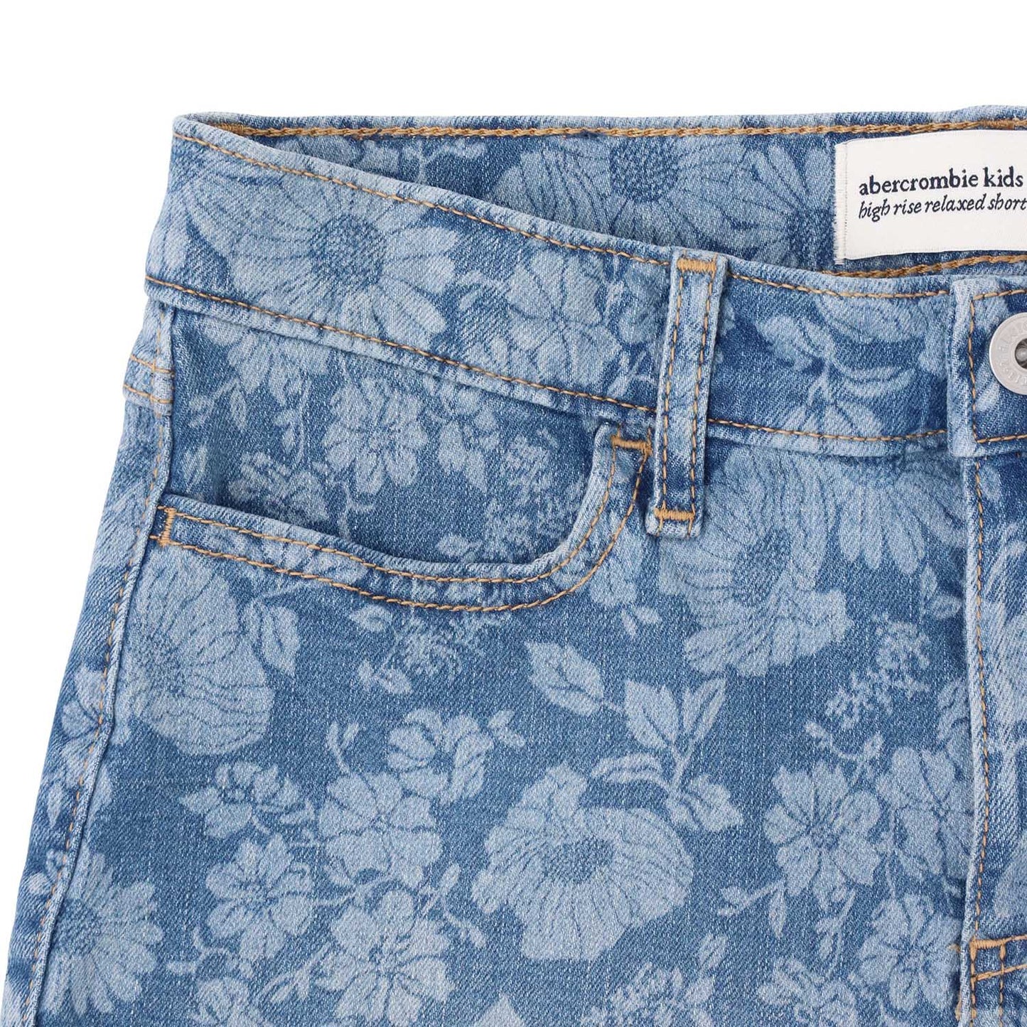 【110-170cm】  A&F(アバクロンビー&フィッチ) ハーフパンツ AFG HR RELAXED FLORAL DENIM SH