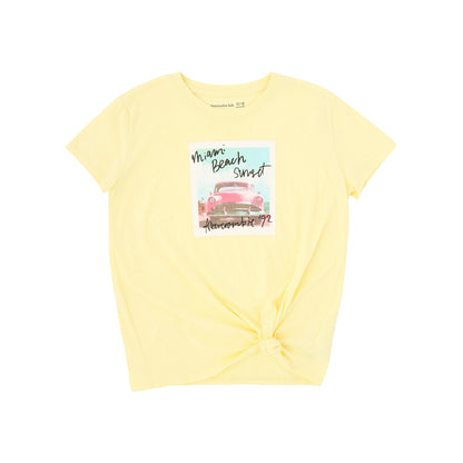 【110-170cm】  A&F(アバクロンビー&フィッチ) 半袖Tシャツ AFG MIAMI BEACH SIDE KNOT TEE