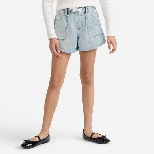 【110-170cm】  A&F(アバクロンビー&フィッチ) ハーフパンツ AFG HR PULL ON RELAX DENIM SHO