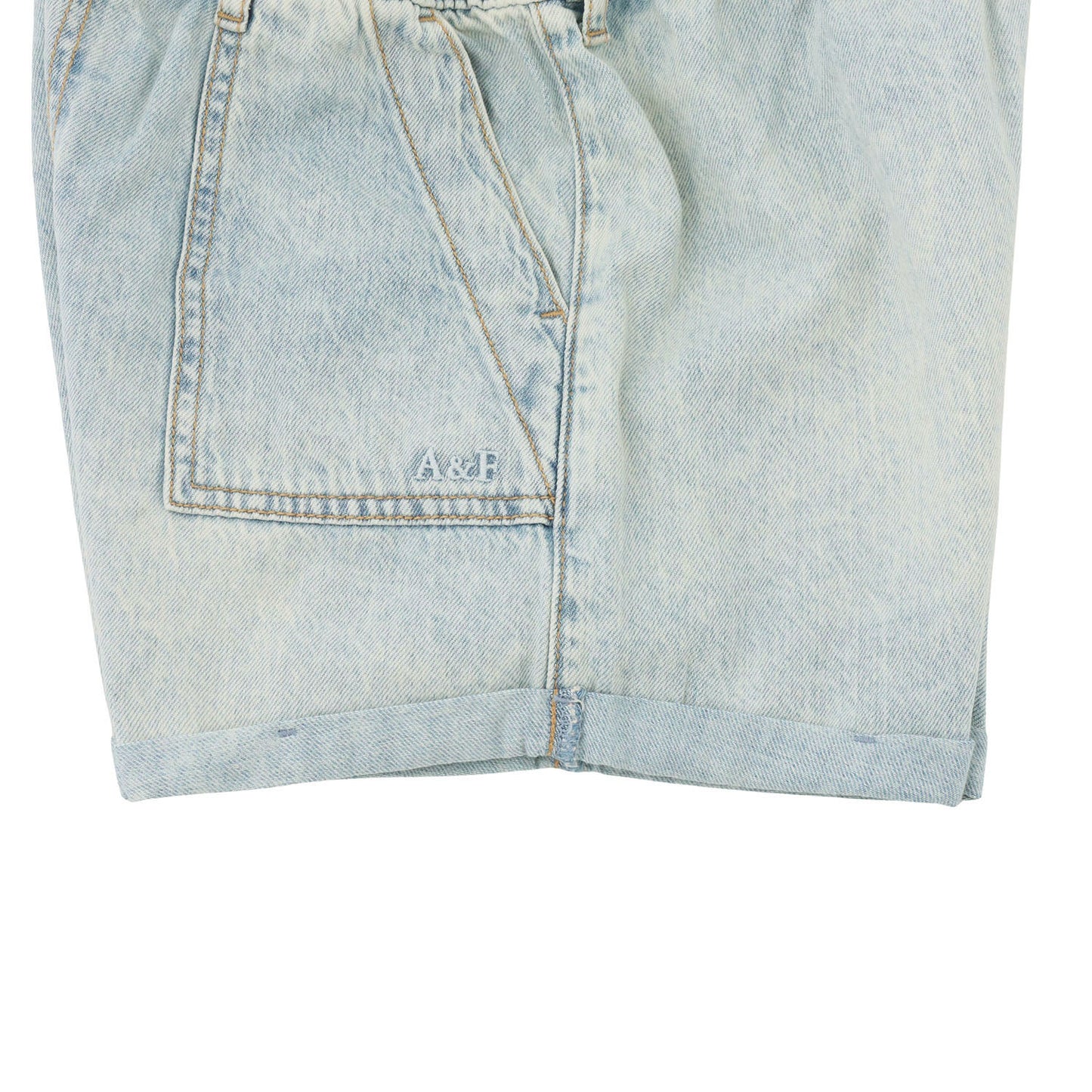【110-170cm】  A&F(アバクロンビー&フィッチ) ハーフパンツ AFG HR PULL ON RELAX DENIM SHO