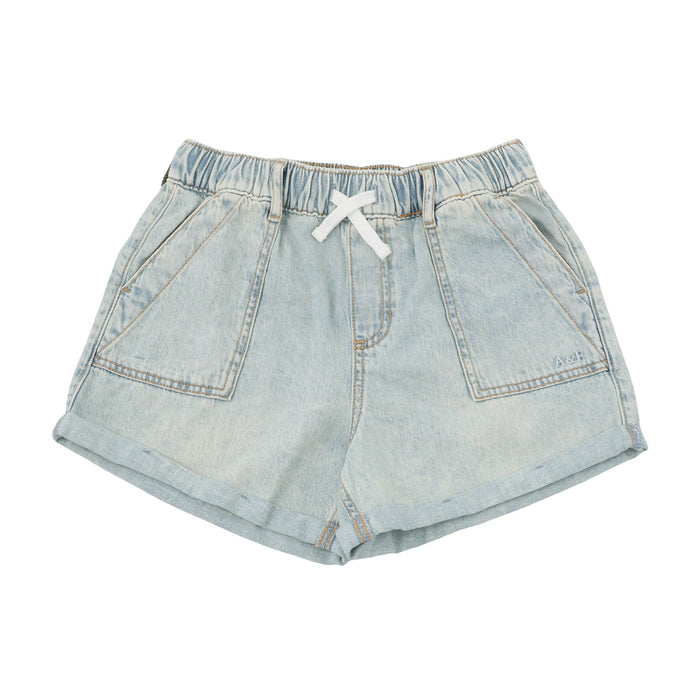 【110-170cm】  A&F(アバクロンビー&フィッチ) ハーフパンツ AFG HR PULL ON RELAX DENIM SHO