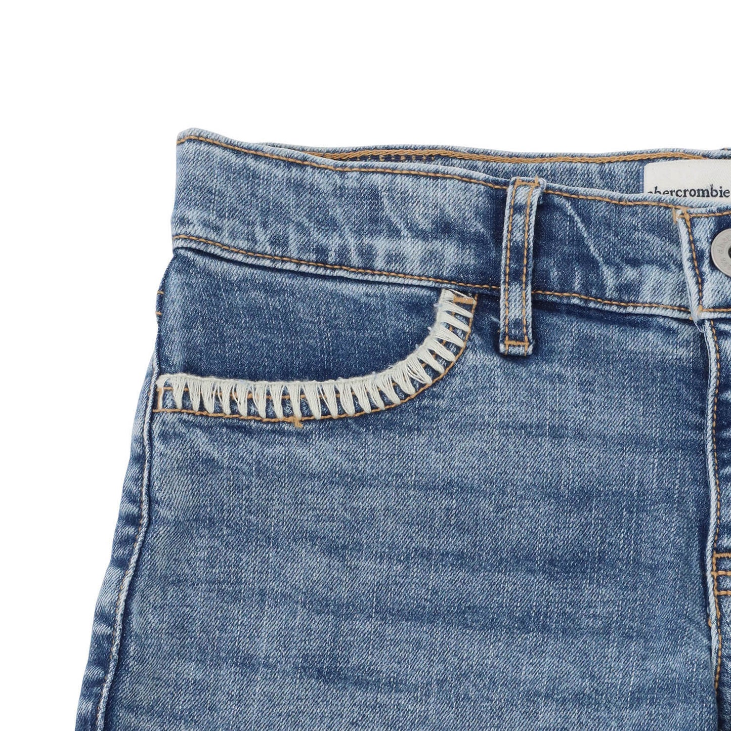 【110-170cm】  A&F(アバクロンビー&フィッチ) ハーフパンツ AFG LR MIDI STITCHY DENIM SHOR