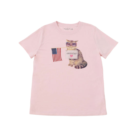 【110-170cm】  A&F(アバクロンビー&フィッチ) 半袖Tシャツ AFG AMERICAT OVERSIZE TEE