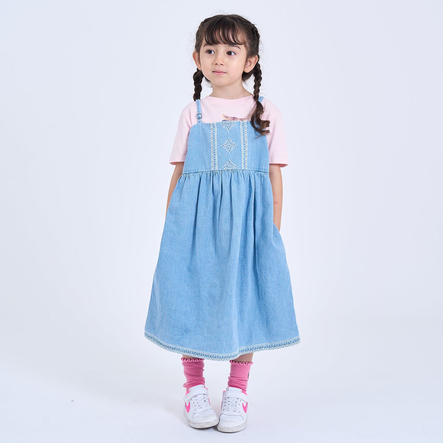 【110-170cm】  A&F(アバクロンビー&フィッチ) ワンピース AFG DENIM SHIFT DRESS