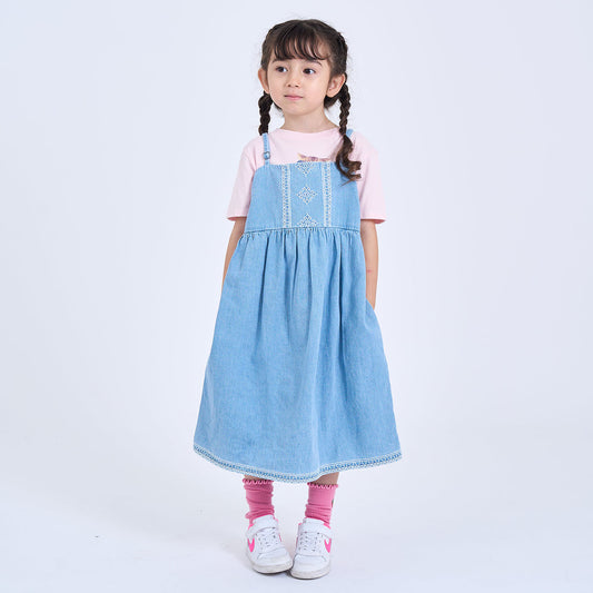 【110-170cm】  A&F(アバクロンビー&フィッチ) ワンピース AFG DENIM SHIFT DRESS