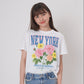 【110-170cm】  A&F(アバクロンビー&フィッチ) 半袖Tシャツ AFG NEW YORK FLOWER TEE