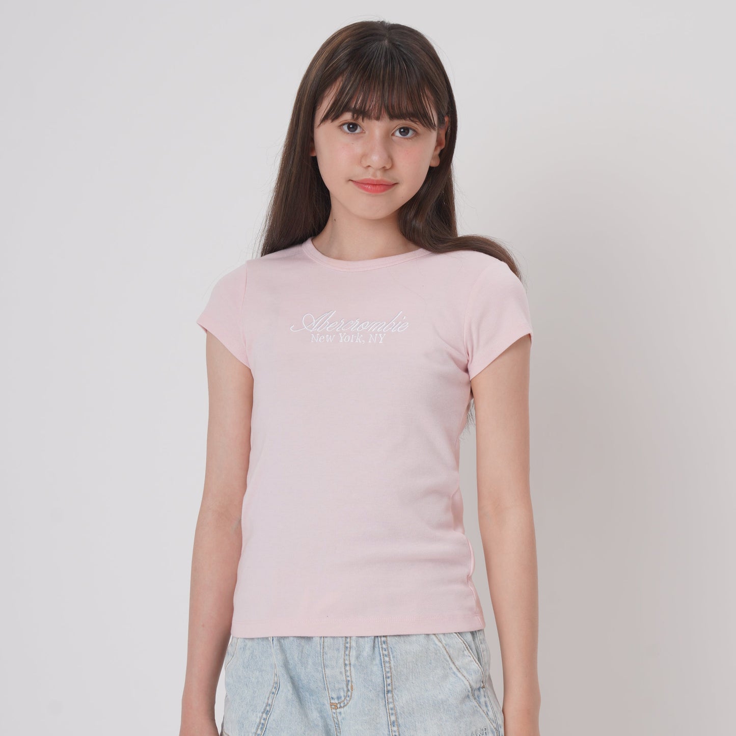 【110-170cm】  A&F(アバクロンビー&フィッチ) 半袖Tシャツ AFB CORE SCRIPT BABY TEE