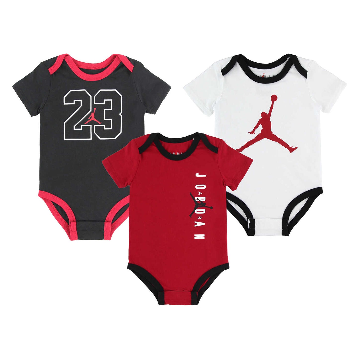 ベビー(55-70cm) セット商品 JORDAN(ジョーダン) JDB 3PK JORDAN HBR BODYSUITS