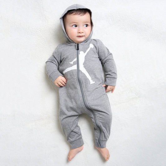 ベビー(55-70cm) ロンパース JORDAN(ジョーダン) JDB HBR JUMPMAN HOODED CVERALL