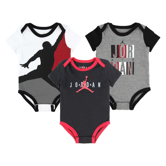 ベビー(55-70cm) セット商品 JORDAN(ジョーダン) JDB AIR JUMBLED 3-PK BODYSUIT