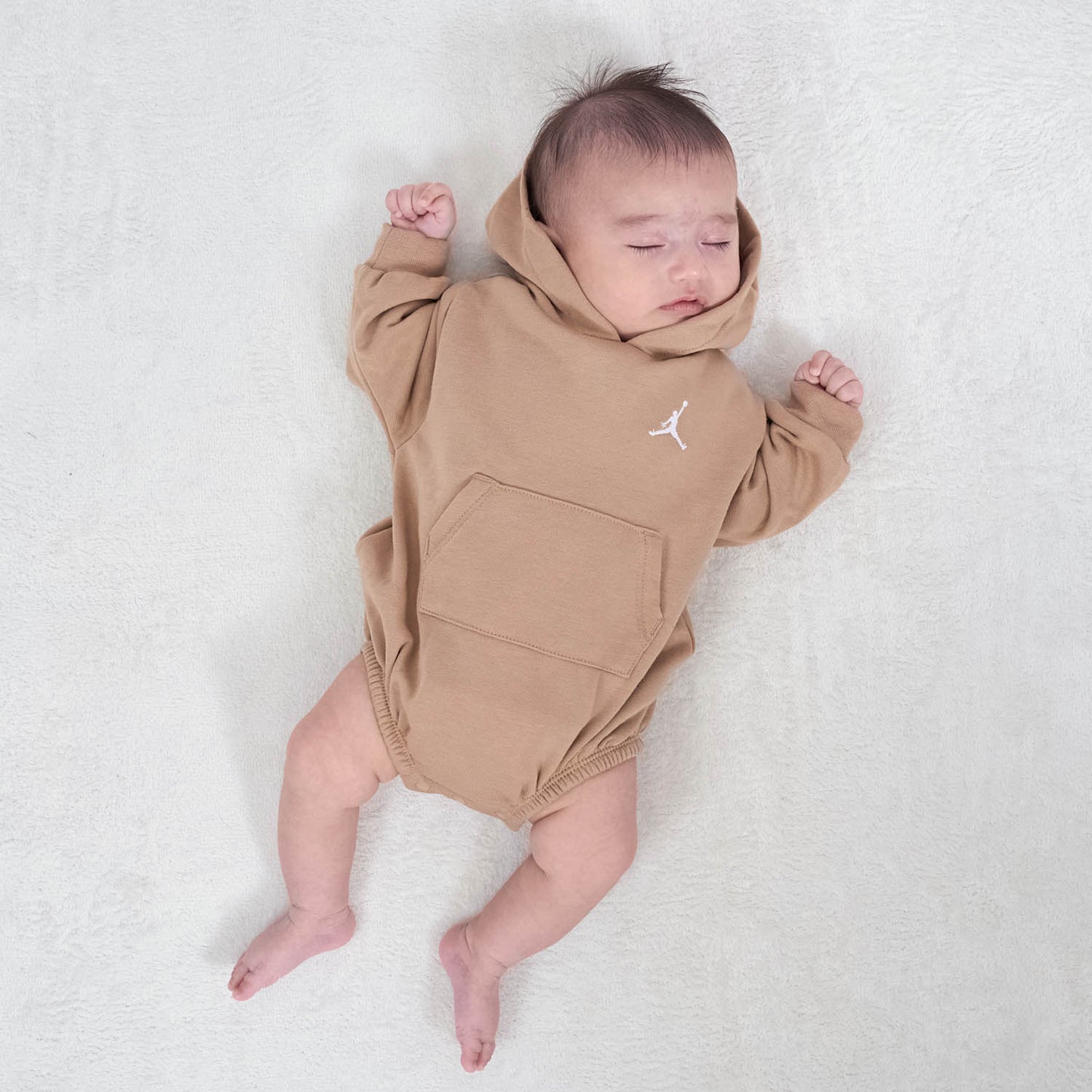 ベビー(60-70cm) ロンパース JORDAN(ジョーダン) JDN MJ JUMPMAN CORE HOODED CRE