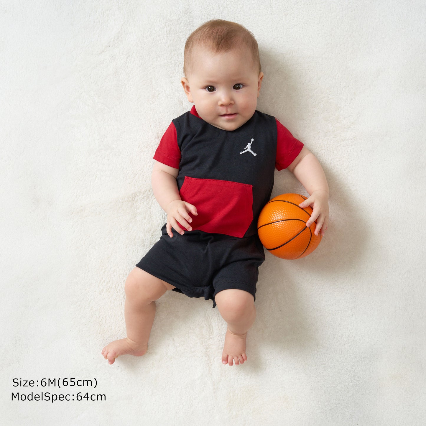 ベビー(55-70cm) JORDAN(ジョーダン) ロンパース JDB MJ BROOKLYN ESS ROMPER