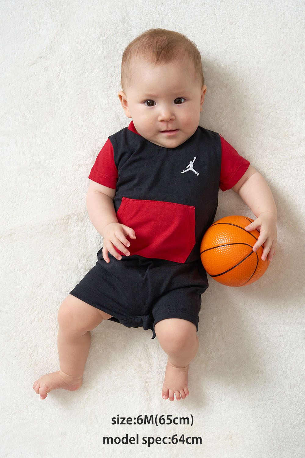 ベビー(55-70cm) JORDAN(ジョーダン) ロンパース JDB MJ BROOKLYN ESS ROMPER