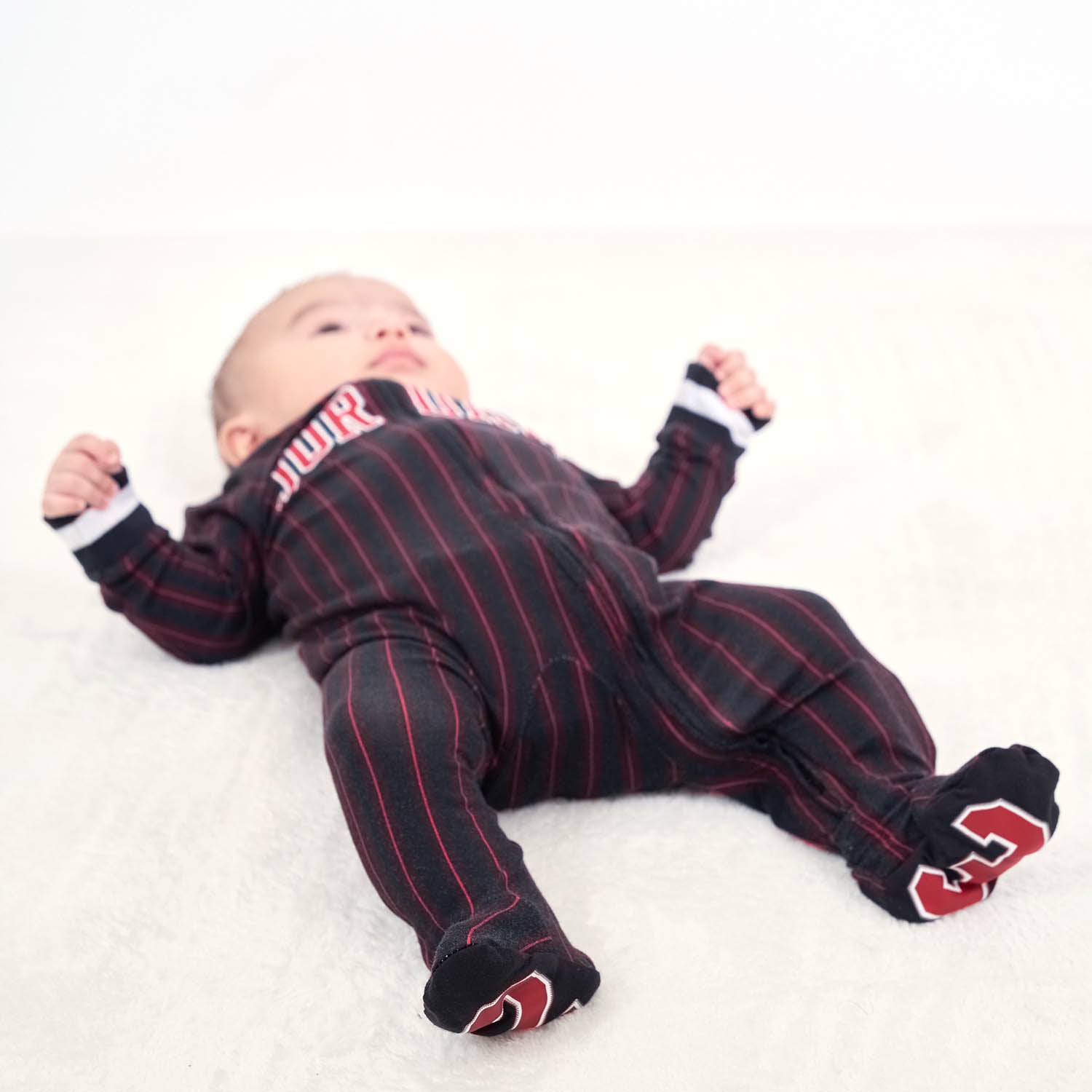 FCRB for Kids BABY SET BLACK ロンパース 黒 赤y FCRB for Kids BABY SET BLACK ロンパース 黒 赤y