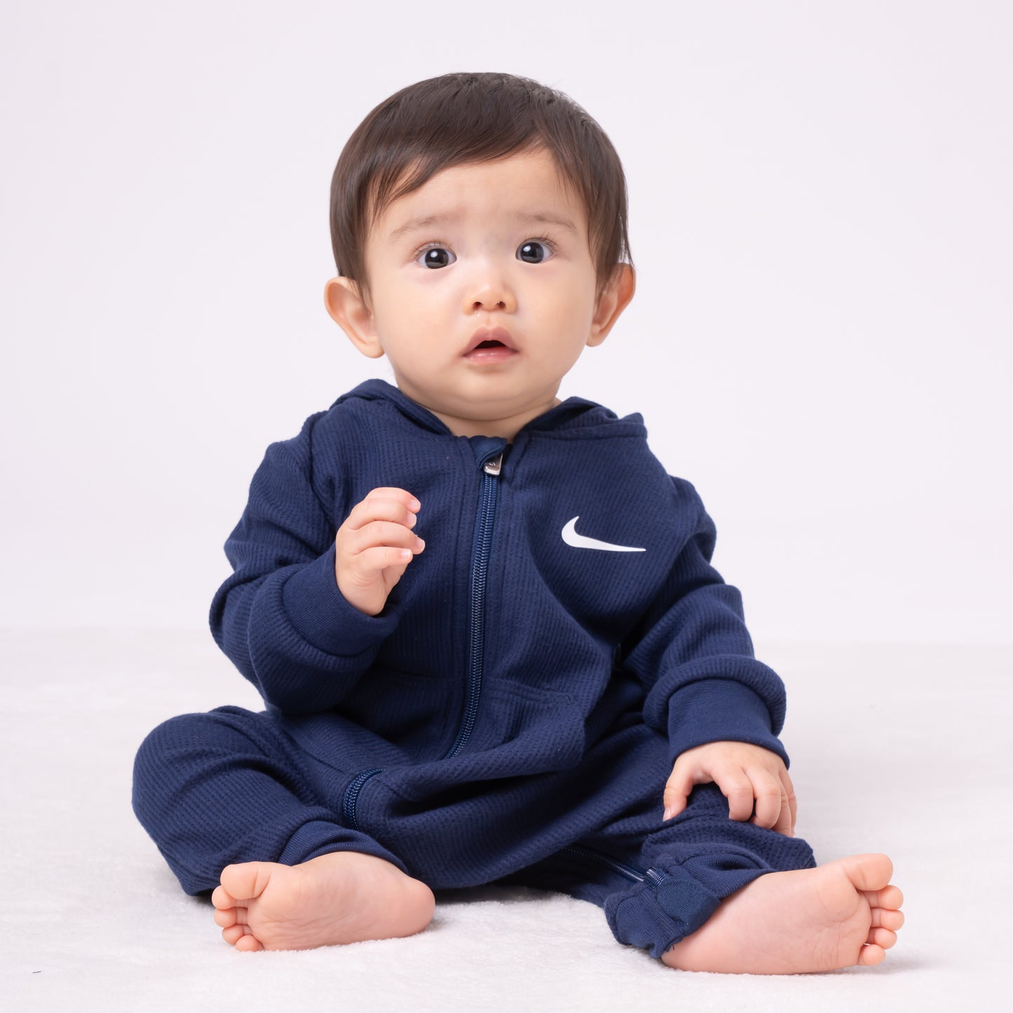 【公式限定】ベビー(55-70cm)  NIKE(ナイキ) ロンパース NKN NON-FOOTED WAFFLE COVERALL