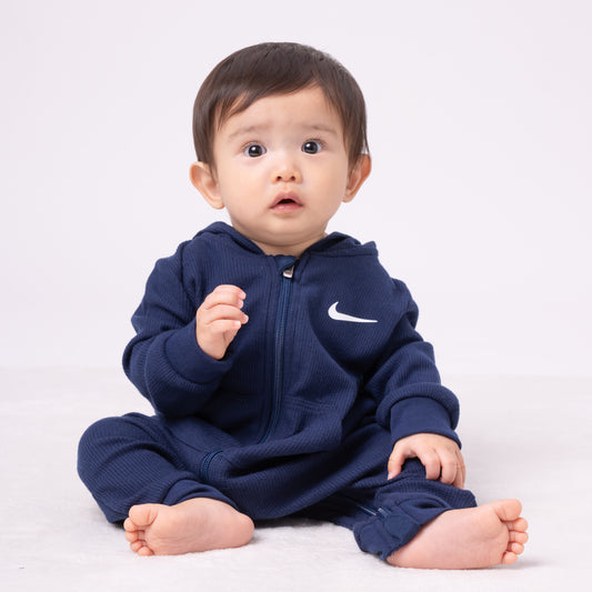 【公式限定】ベビー(55-70cm)  NIKE(ナイキ) ロンパース NKN NON-FOOTED WAFFLE COVERALL