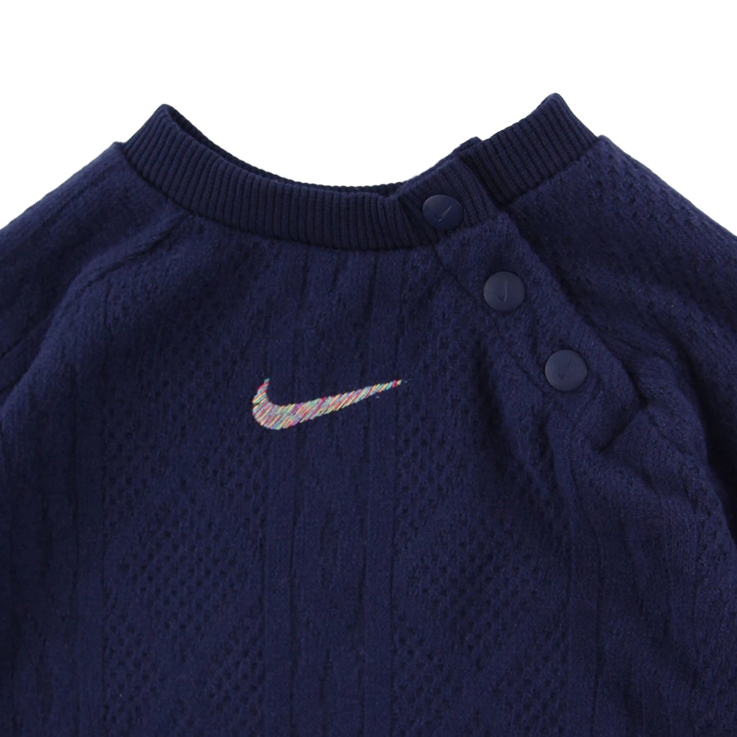 ベビー(55-70cm) ロンパース NIKE(ナイキ) NKN READYSET CABLE KNIT COVERA
