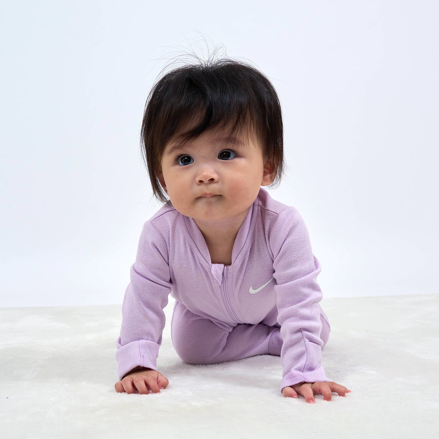 ベビー(55-70cm) ロンパース NIKE(ナイキ) NKN BABY ESSENT POINTELLE CVER