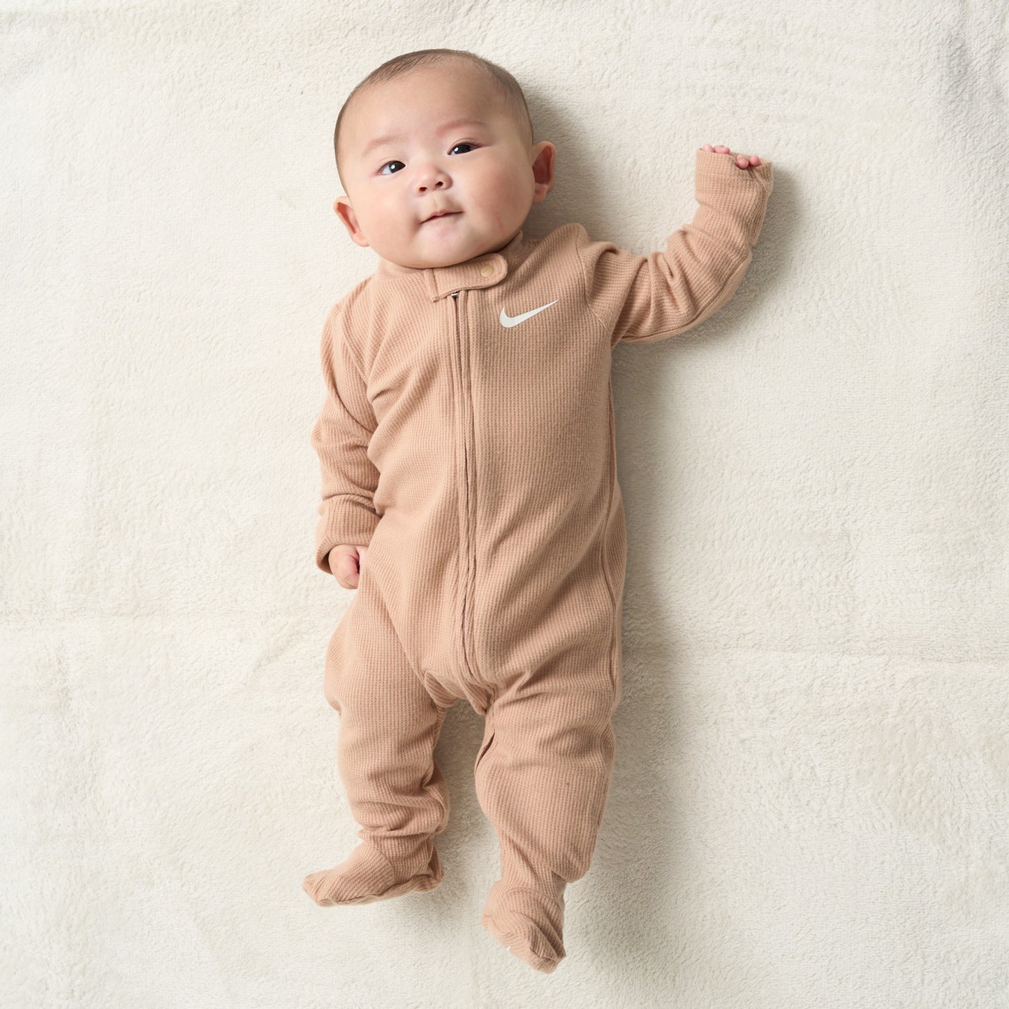 ベビー(55-70cm) ロンパース NIKE(ナイキ) NKN VISCOSE WAFFLE FOOTED COVE