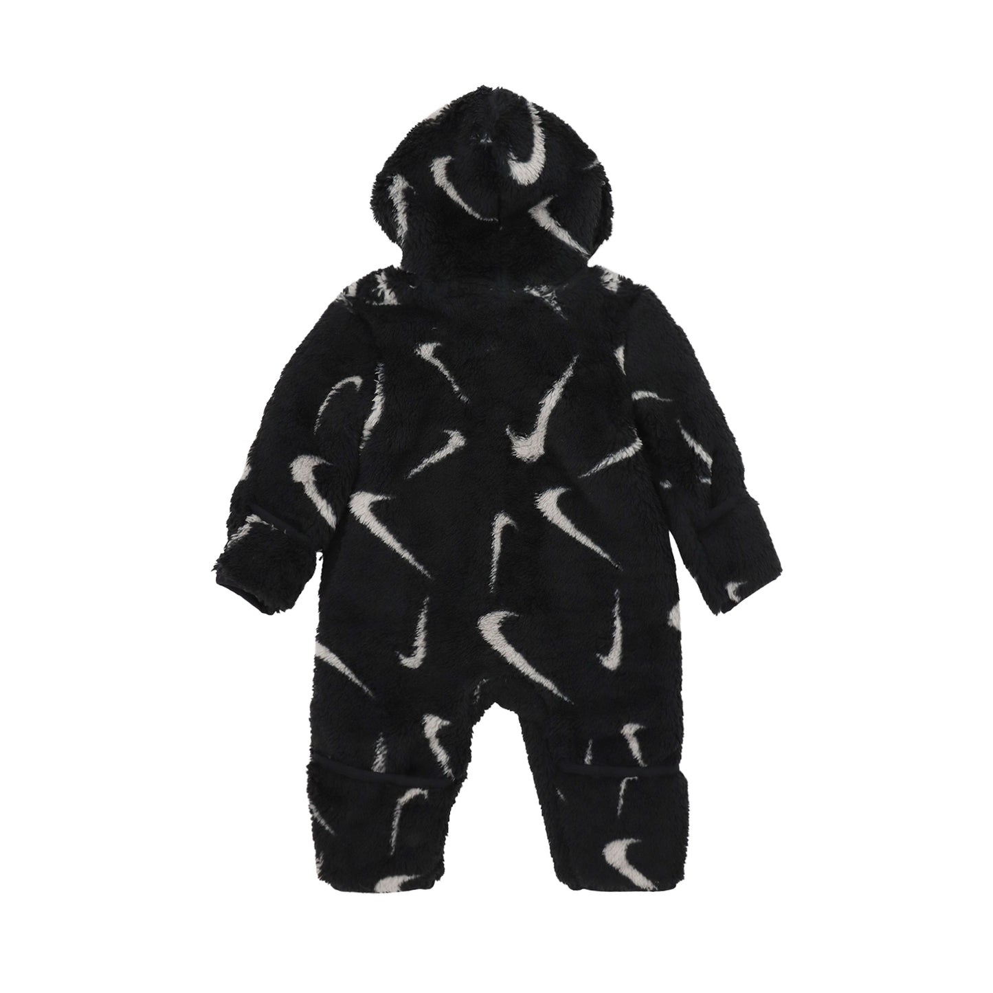 【公式限定】ベビー(55-70cm)  NIKE(ナイキ) ロンパース NKN HOODED AOP SHERPA COVERALL