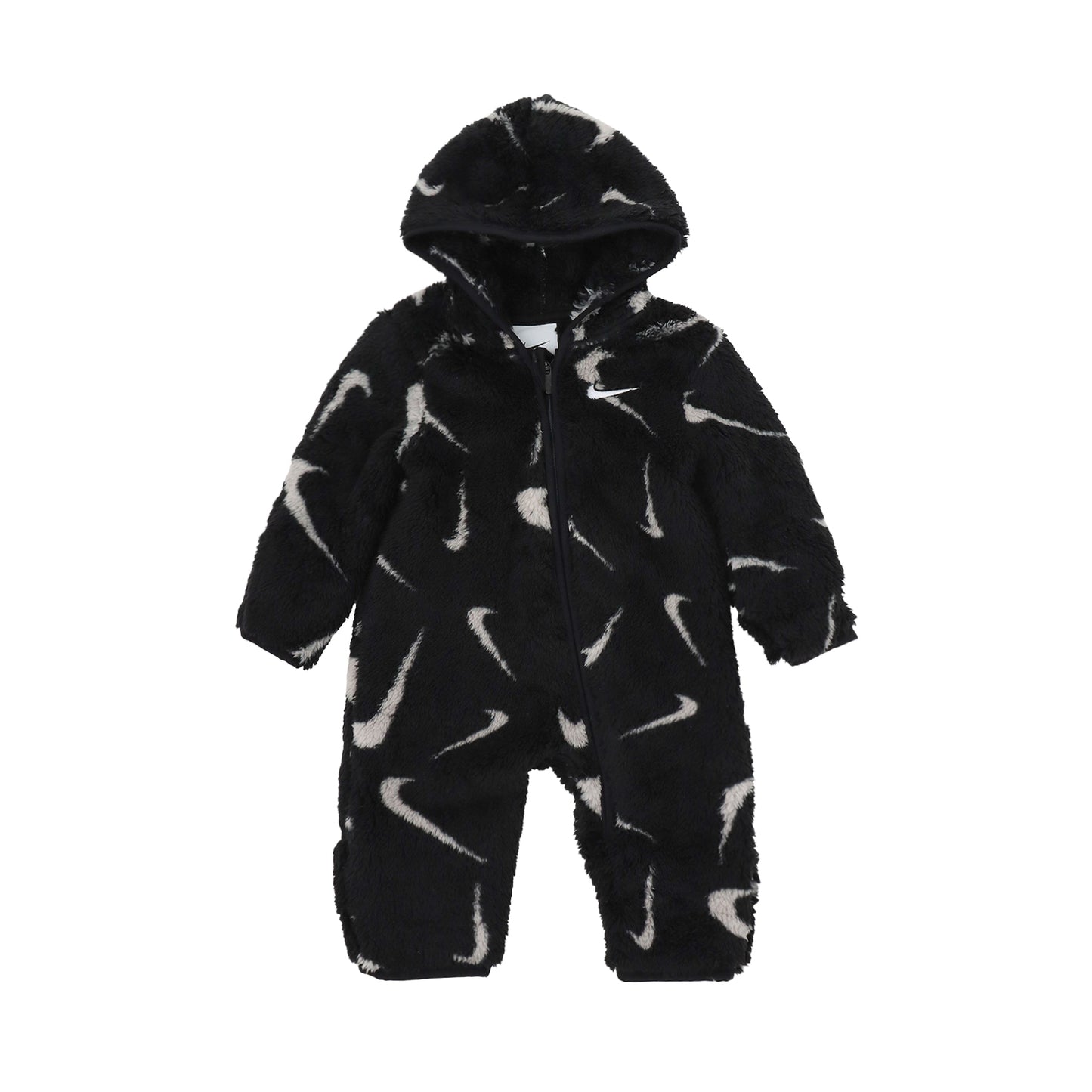 【公式限定】ベビー(55-70cm)  NIKE(ナイキ) ロンパース NKN HOODED AOP SHERPA COVERALL