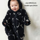 【公式限定】ベビー(55-70cm)  NIKE(ナイキ) ロンパース NKN HOODED AOP SHERPA COVERALL