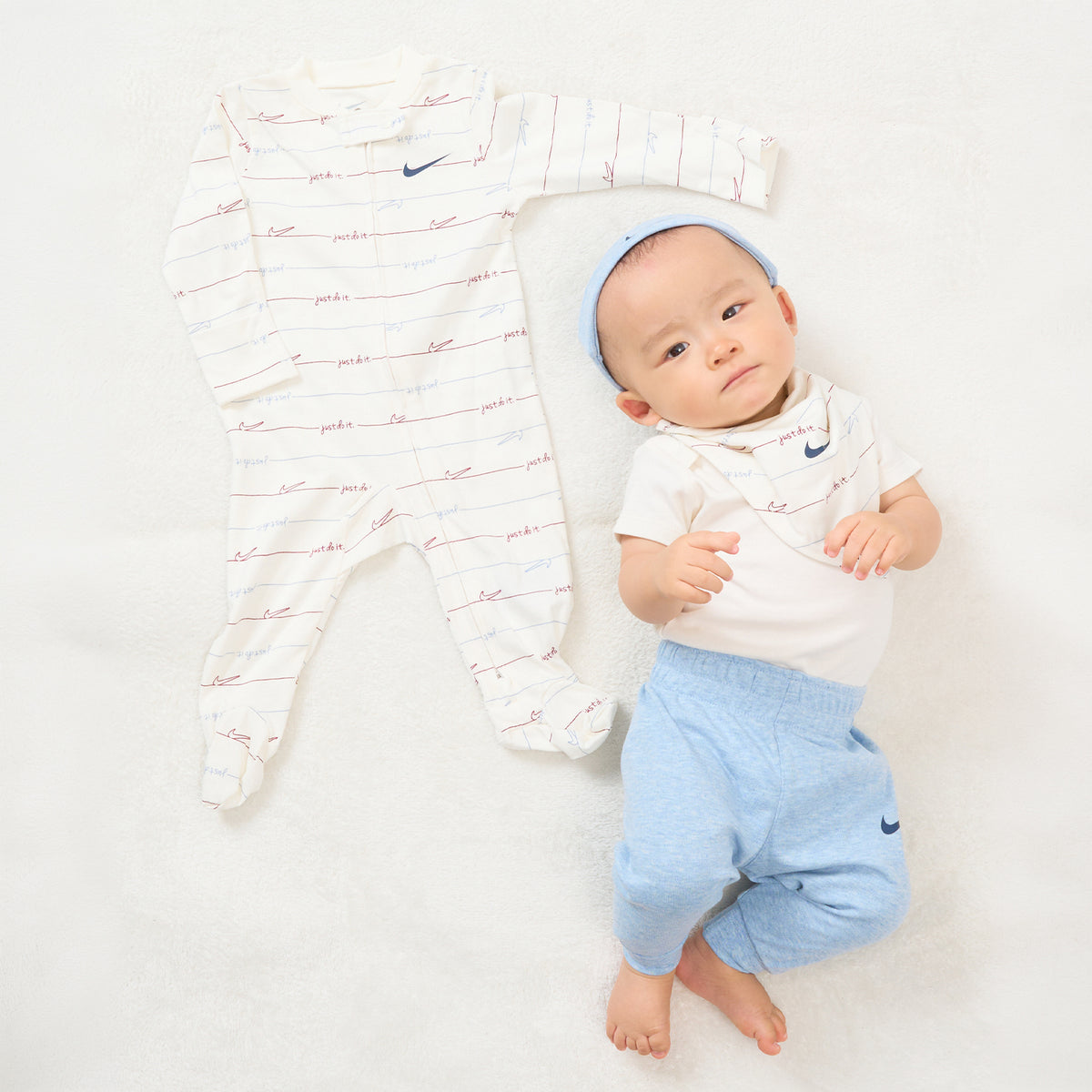 ベビー(55-70cm) セット商品 NIKE(ナイキ) NKN READYSET GROW 3PC SET+BIB&