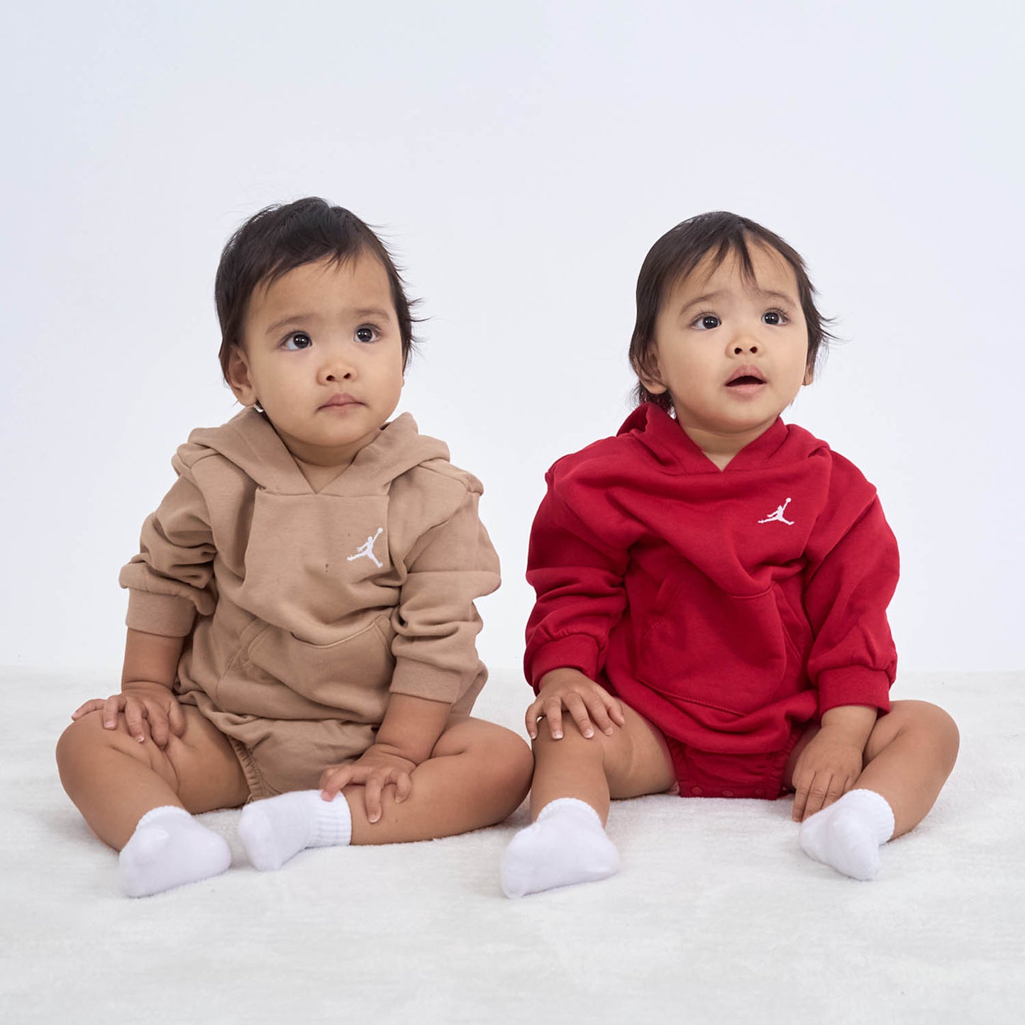 ベビー(80-90cm) ロンパース JORDAN(ジョーダン) JDN MJ JUMPMAN CORE HOODED CRE