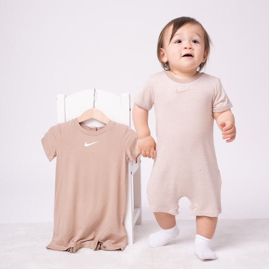 【公式限定】ベビー(80-90cm)  NIKE(ナイキ) ロンパース NKN ESSENTIALS 2PK ROMPER