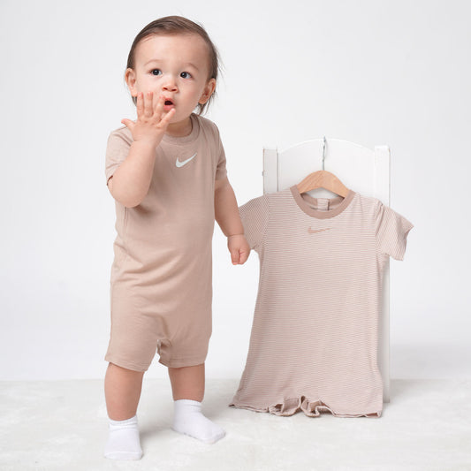 【公式限定】ベビー(80-90cm)  NIKE(ナイキ) ロンパース NKN ESSENTIALS 2PK ROMPER