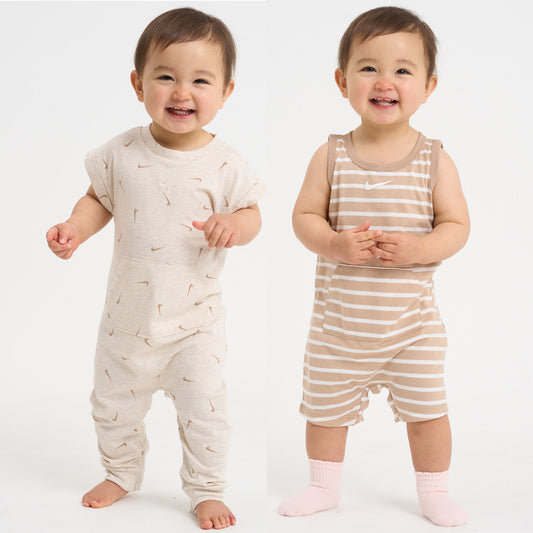 ベビー(80-90cm) ロンパース NIKE(ナイキ) NKN ESSENTIALS TANK SS 2PK ROM