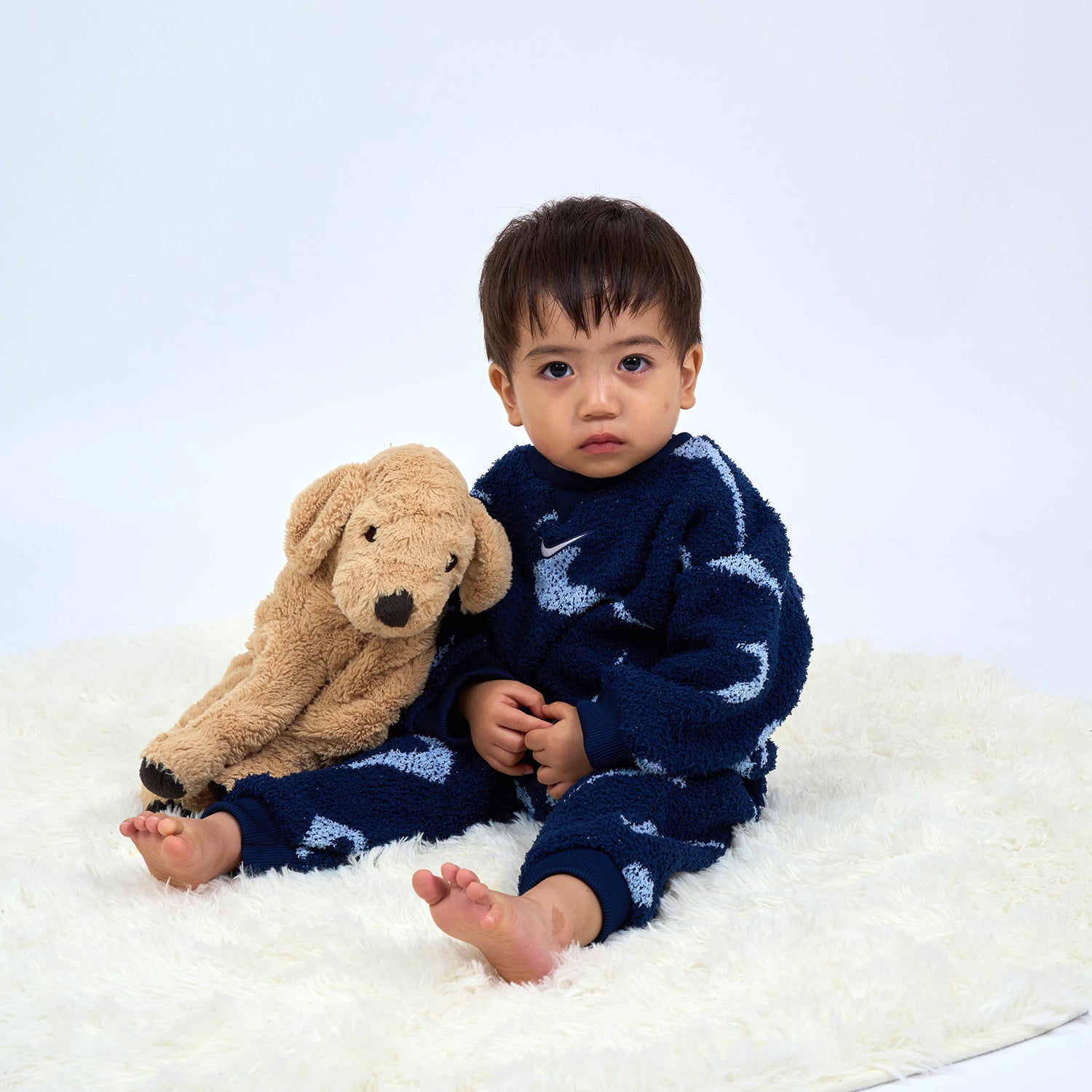 ベビー(80-90cm) ロンパース NIKE(ナイキ) NKN BOUCLE JACQUARD