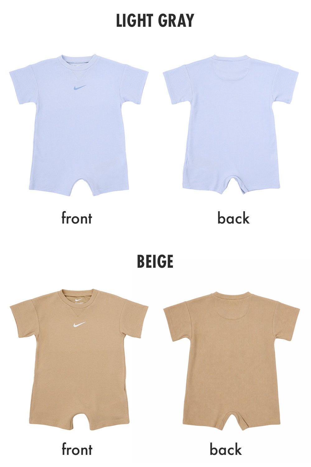 【公式限定】ベビー(80-90cm)  NIKE(ナイキ) ロンパース NKN LBR WAFFLE ROMPER