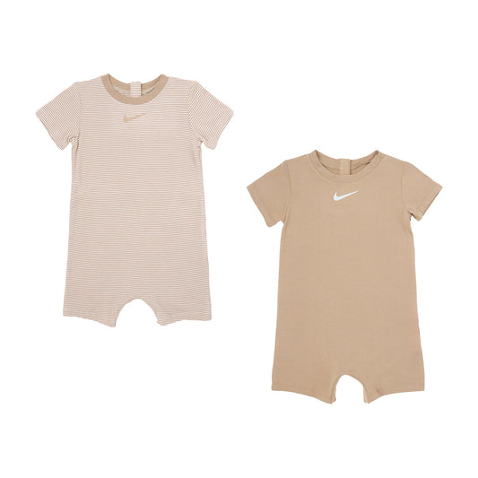 【公式限定】ベビー(80-90cm)  NIKE(ナイキ) ロンパース NKN ESSENTIALS 2PK ROMPER