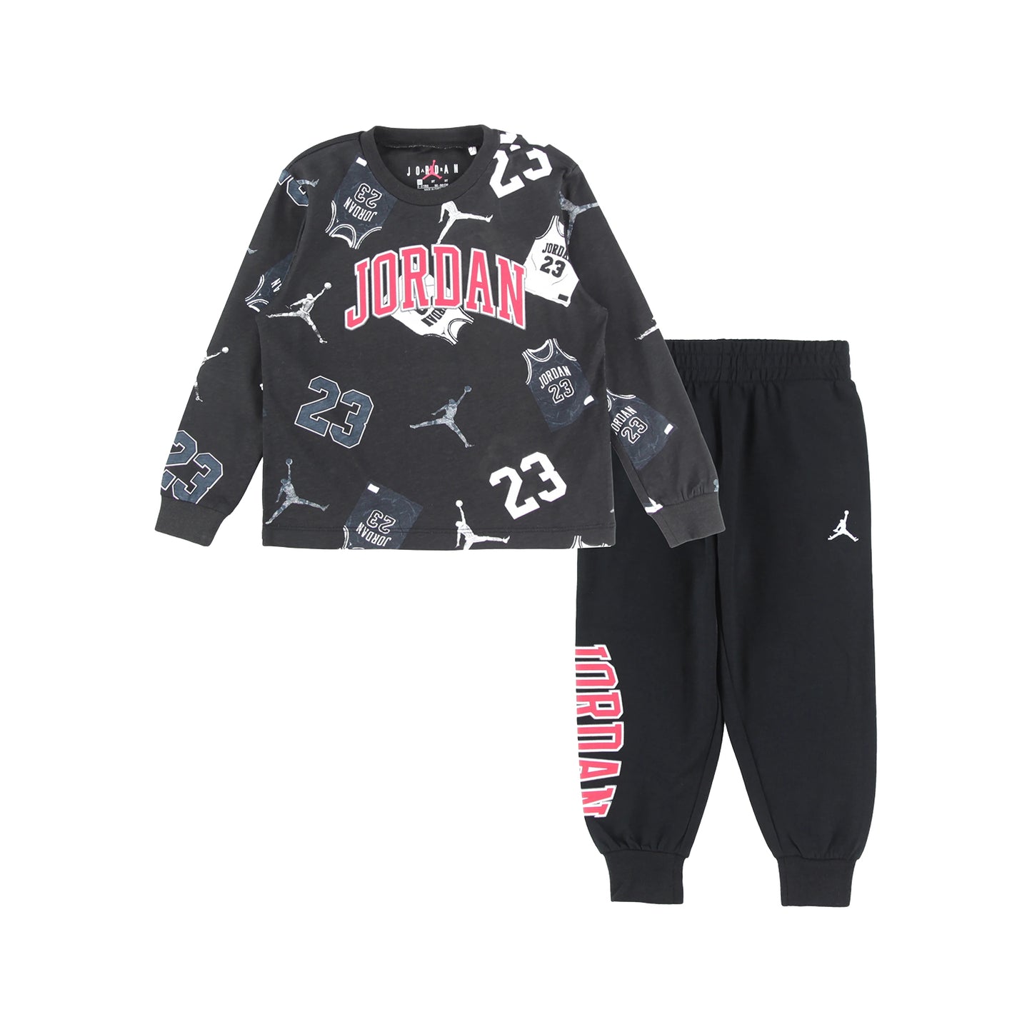 トドラー(90-100cm) セット商品 JORDAN(ジョーダン) JDN MJ 23 JERSEY LS PANT SET