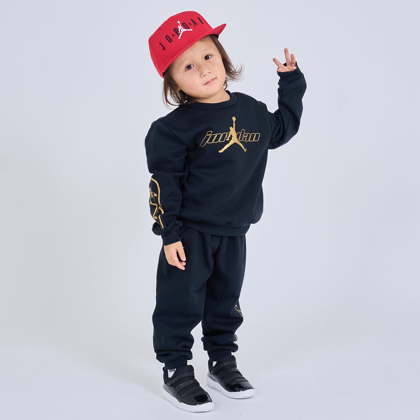 トドラー(90-100cm) セット商品 JORDAN(ジョーダン) JDB MOUNTAINSIDE FLC SET