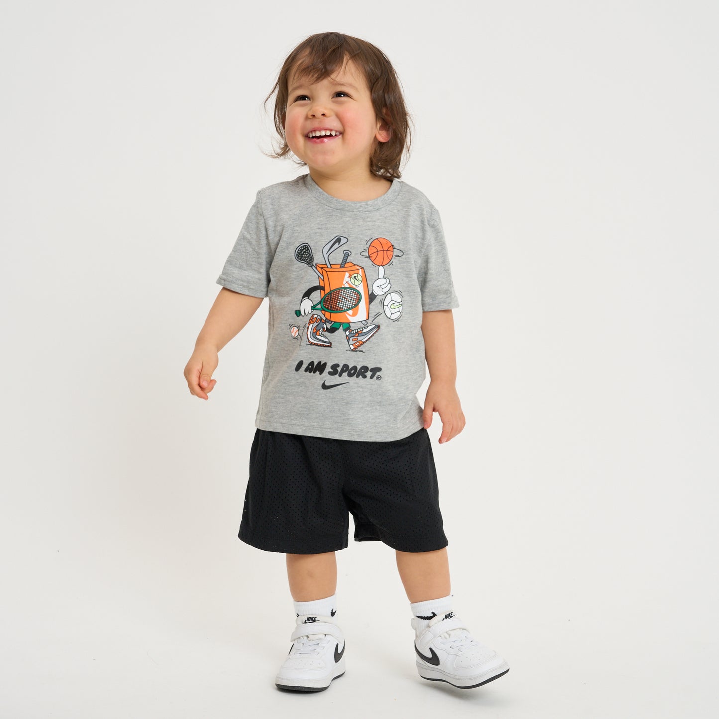 【公式限定】トドラー(90-100cm)  NIKE(ナイキ) 半袖Tシャツ NKB I AM SPORT BOXY GRAPHIC TE