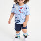 トドラー(90-100cm)  NIKE(ナイキ) セットアップ NKN N NSW AOP LT WT FT SHORT S