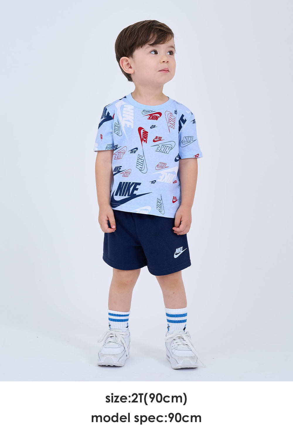 トドラー(90-100cm) NIKE(ナイキ) セットアップ NKN N NSW AOP LT WT