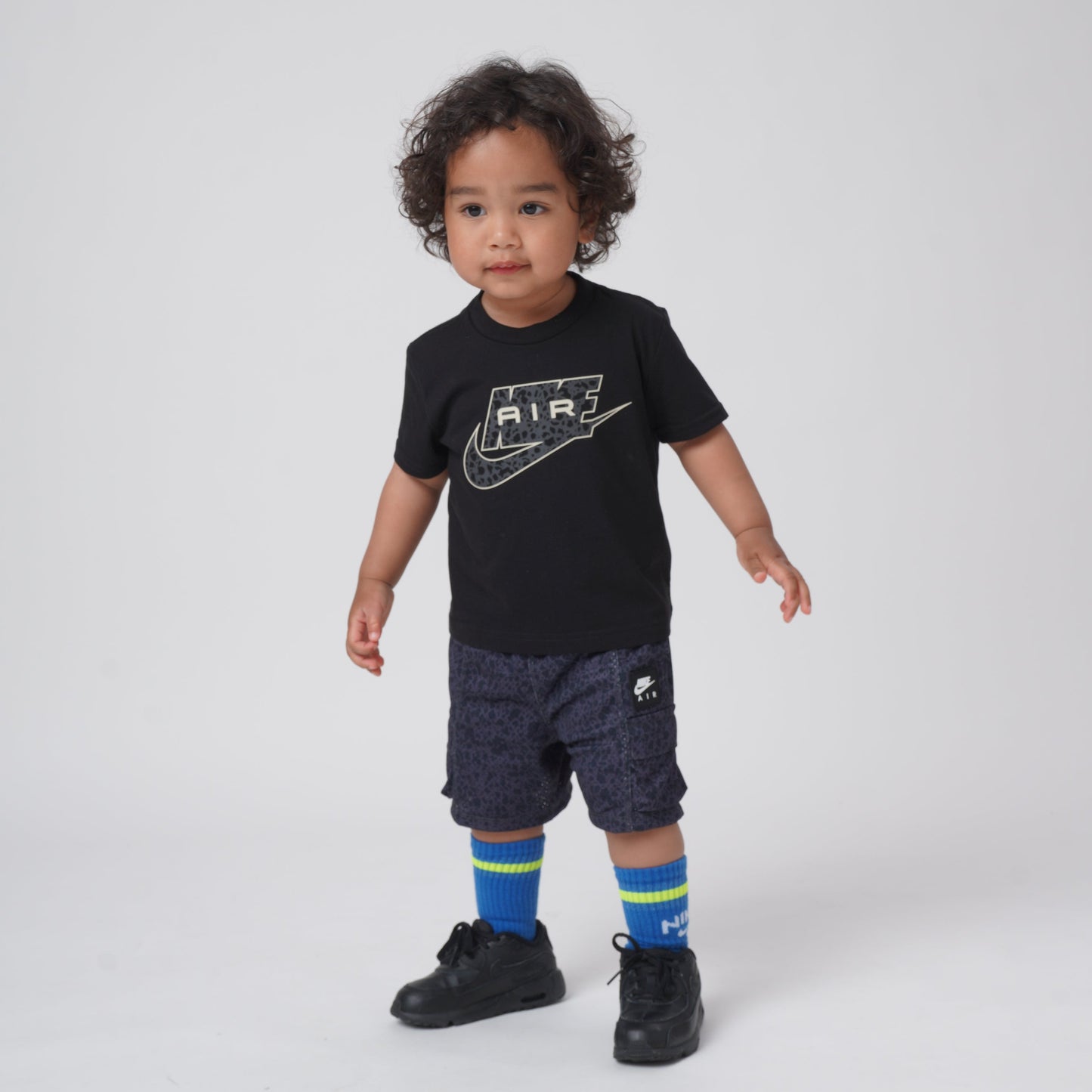 トドラー(90-100cm)  NIKE(ナイキ) セットアップ NKB B NK AIR AOP CARGO SHORT S
