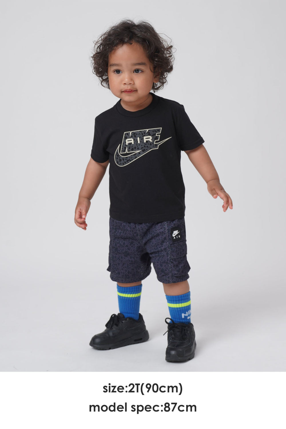 トドラー(90-100cm)  NIKE(ナイキ) セットアップ NKB B NK AIR AOP CARGO SHORT S