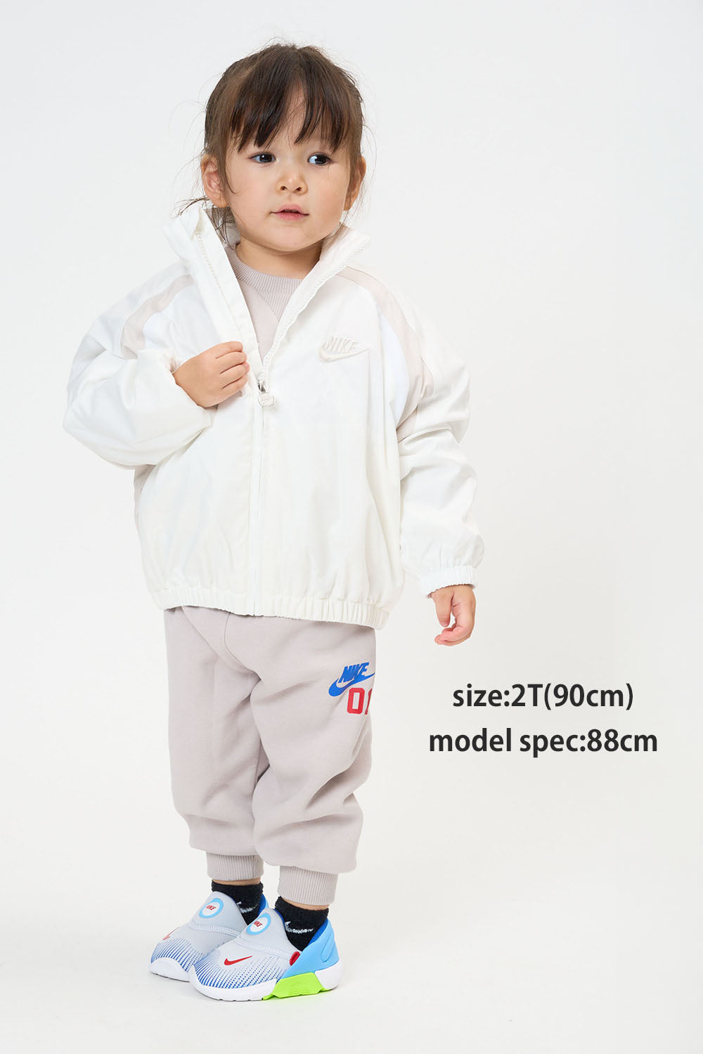 トドラー(90-100cm)  NIKE(ナイキ) ジャケット NKN COLOR BLOCK HOODLESS JKT