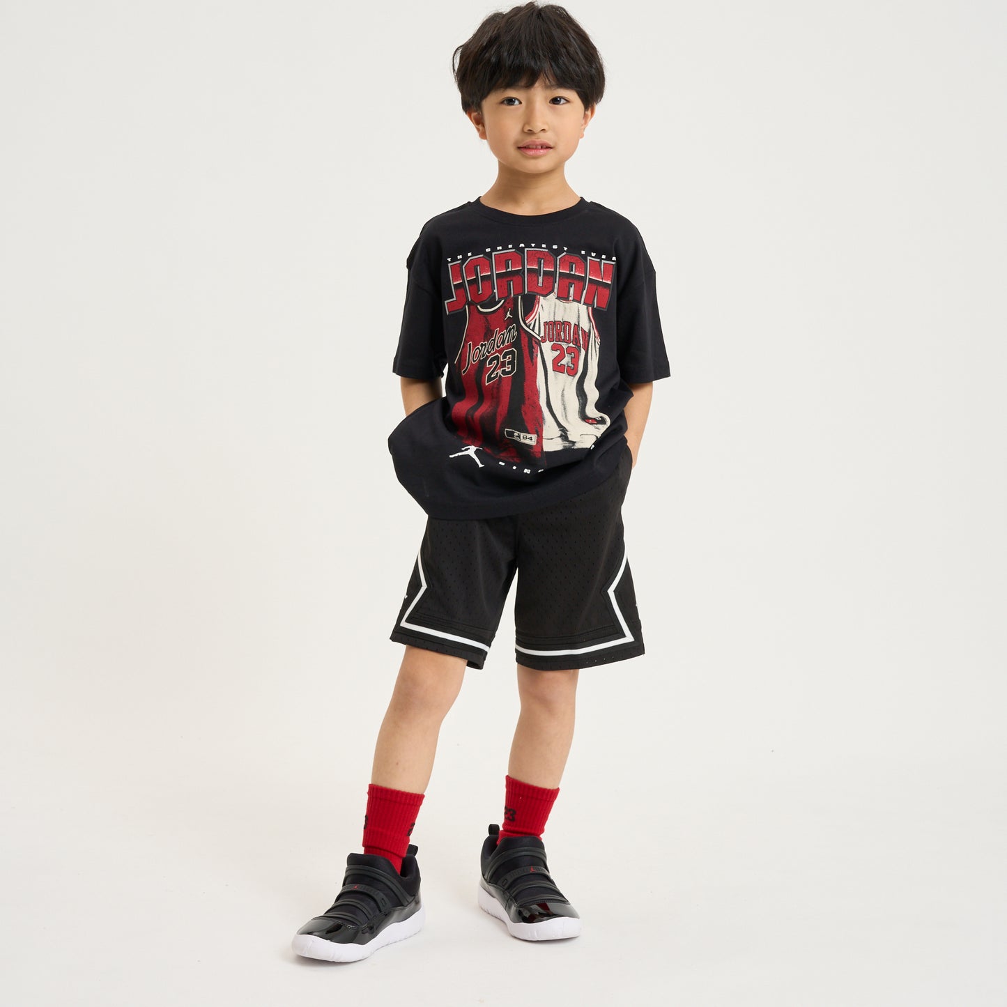 【公式限定】キッズ(105-120cm)  JORDAN(ジョーダン) ハーフパンツ JDB MJ DF SPORT DIAMOND SHORT