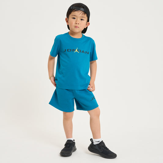 【公式限定】キッズ(105-120cm)  JORDAN(ジョーダン) セットアップ JDB MJ STRETCH HBR FLC SHORT S