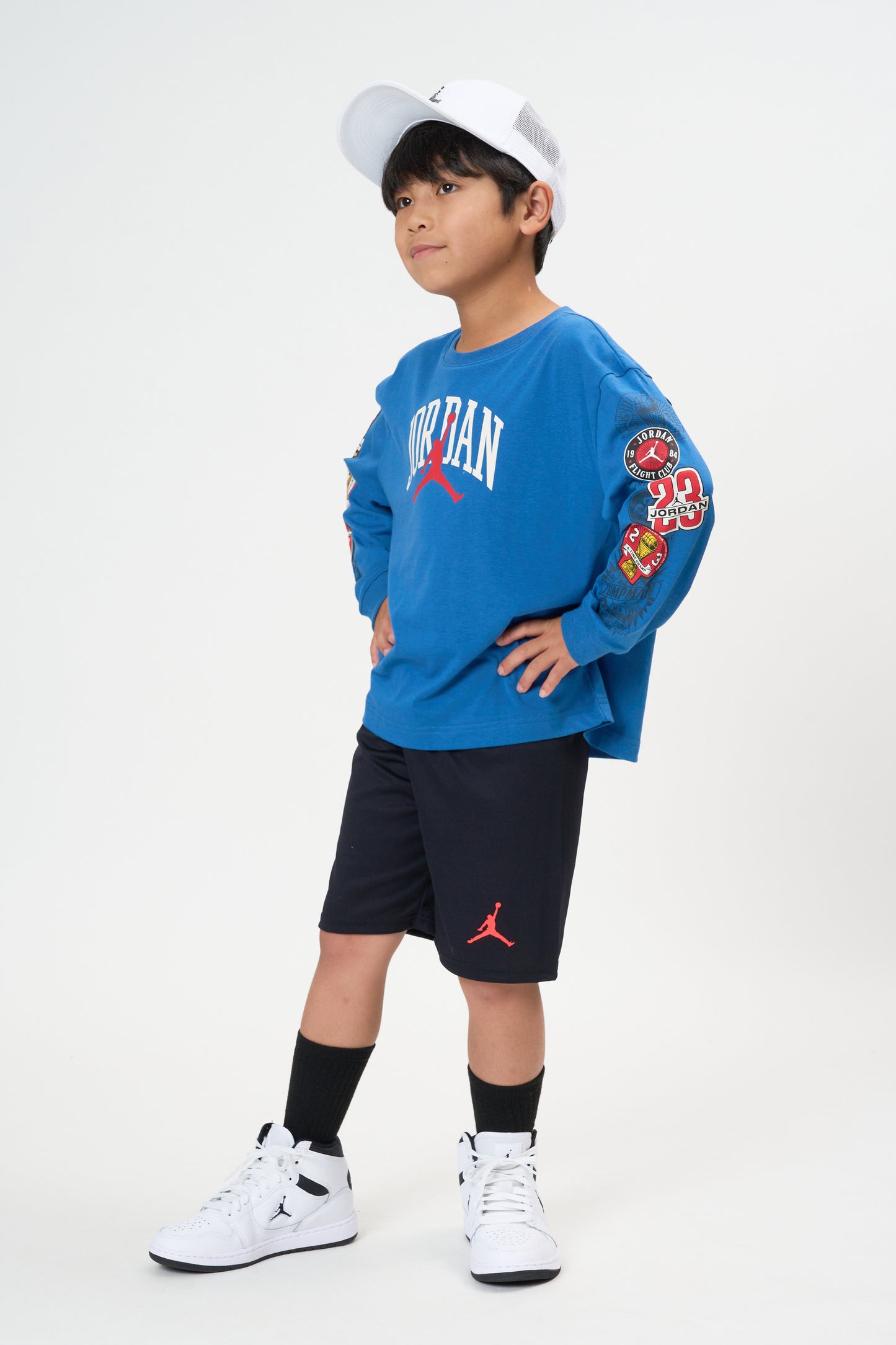 キッズ(105-120cm)  JORDAN(ジョーダン) 長袖Tシャツ JDB I23 HIGHWAY ARCH LS TEE